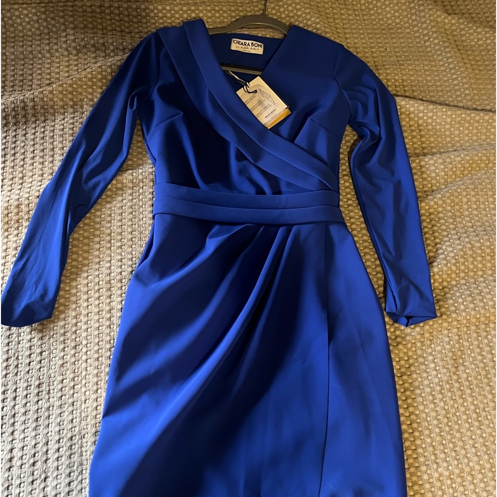 Chiara Boni Jodene Pleated Wrap Dress